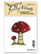 Rubber Stamp - Toadstools