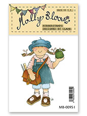 Rubber Stamp - School Girl Molly