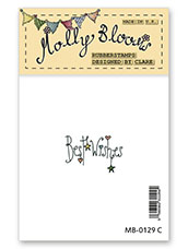 Rubber Stamp - Best Wishes (text)