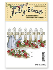 Rubber Stamp - Mollys Strawberry Patch