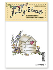 Rubber Stamp - Traditional Wooden Bee Hive