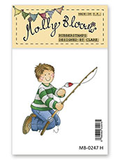 Rubber Stamp - Hook Line and Sinker George
